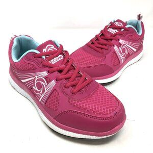 Rotasole Sneakers Womens 8 Pink Leather Trainers Orthopedic Pivot Sole Athletic